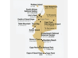 ヨハネスブルグと周辺の略図